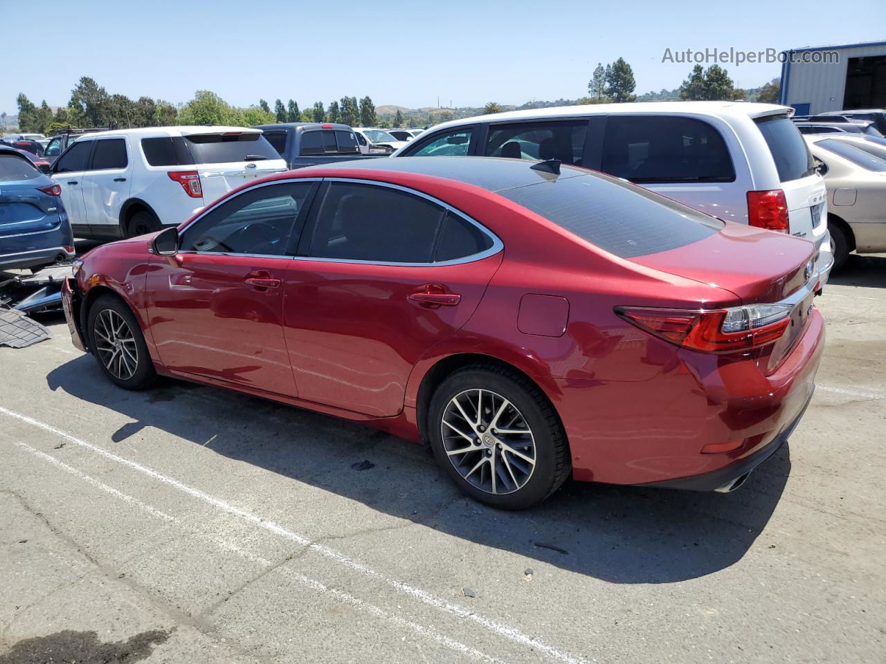 2017 Lexus Es 350 Red vin: JTHBK1GG5H2252806