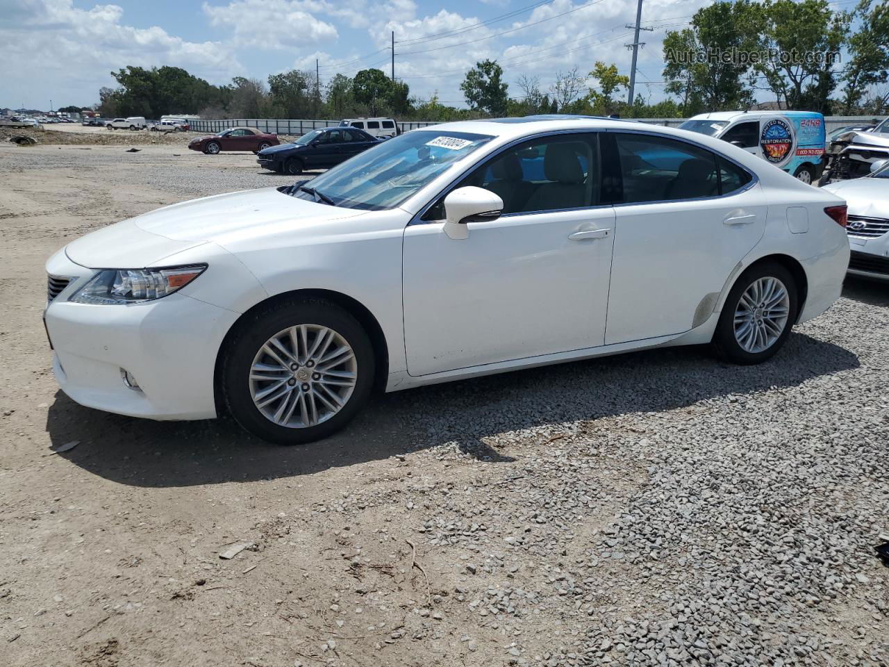 2013 Lexus Es 350 White vin: JTHBK1GG6D2025537