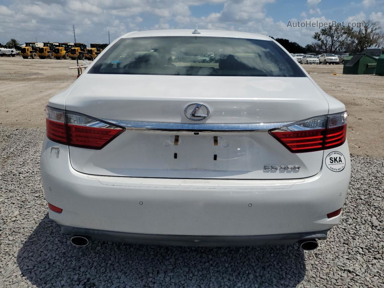 2013 Lexus Es 350 White vin: JTHBK1GG6D2025537