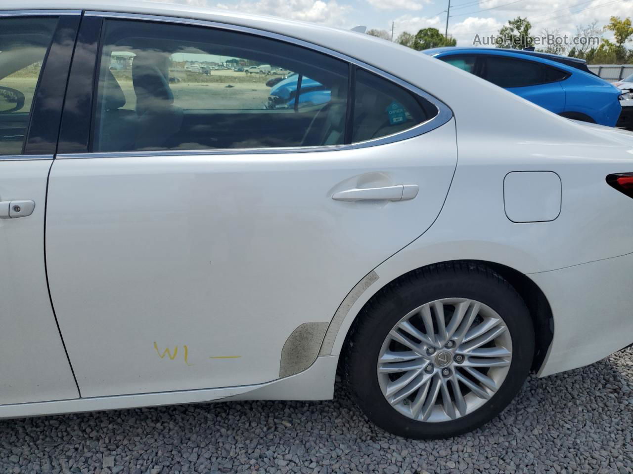 2013 Lexus Es 350 White vin: JTHBK1GG6D2025537