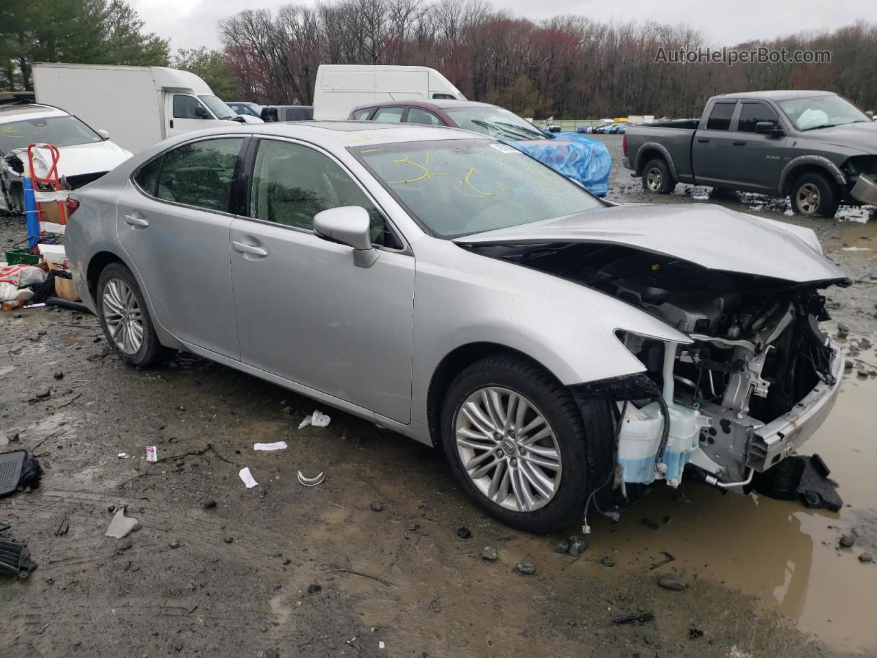 2013 Lexus Es 350 Silver vin: JTHBK1GG6D2065813