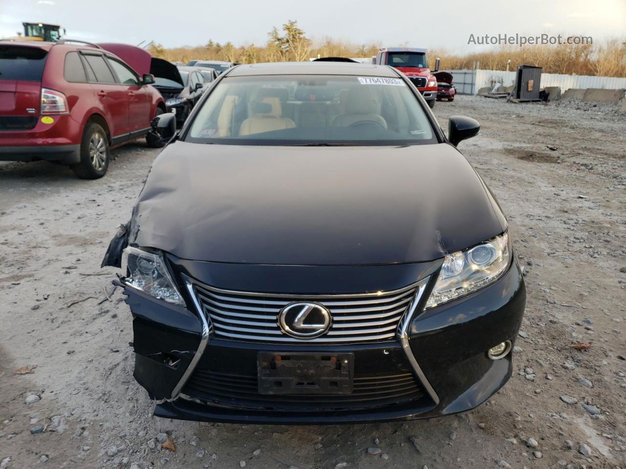 2014 Lexus Es 350 Black vin: JTHBK1GG6E2087361