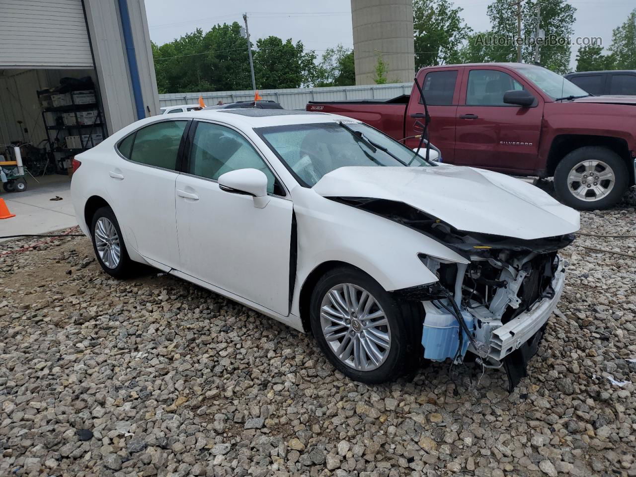 2014 Lexus Es 350 White vin: JTHBK1GG6E2089692