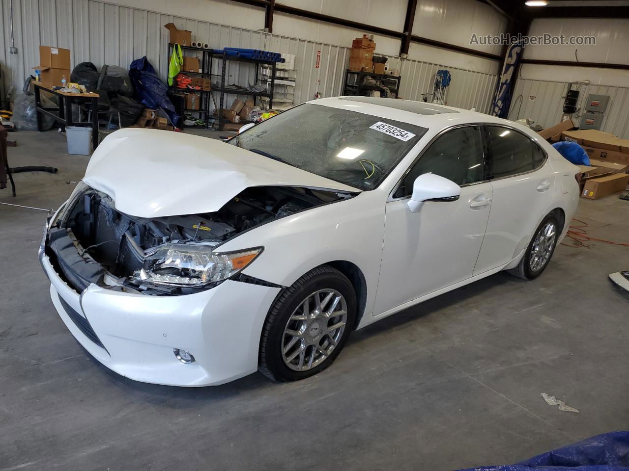 2014 Lexus Es 350 White vin: JTHBK1GG6E2094262