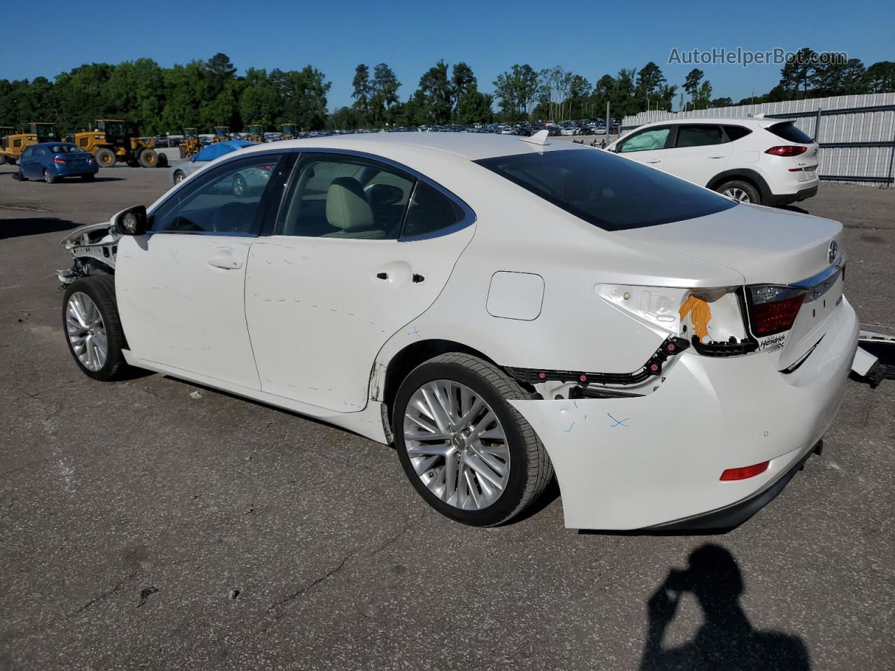 2014 Lexus Es 350 White vin: JTHBK1GG6E2100917