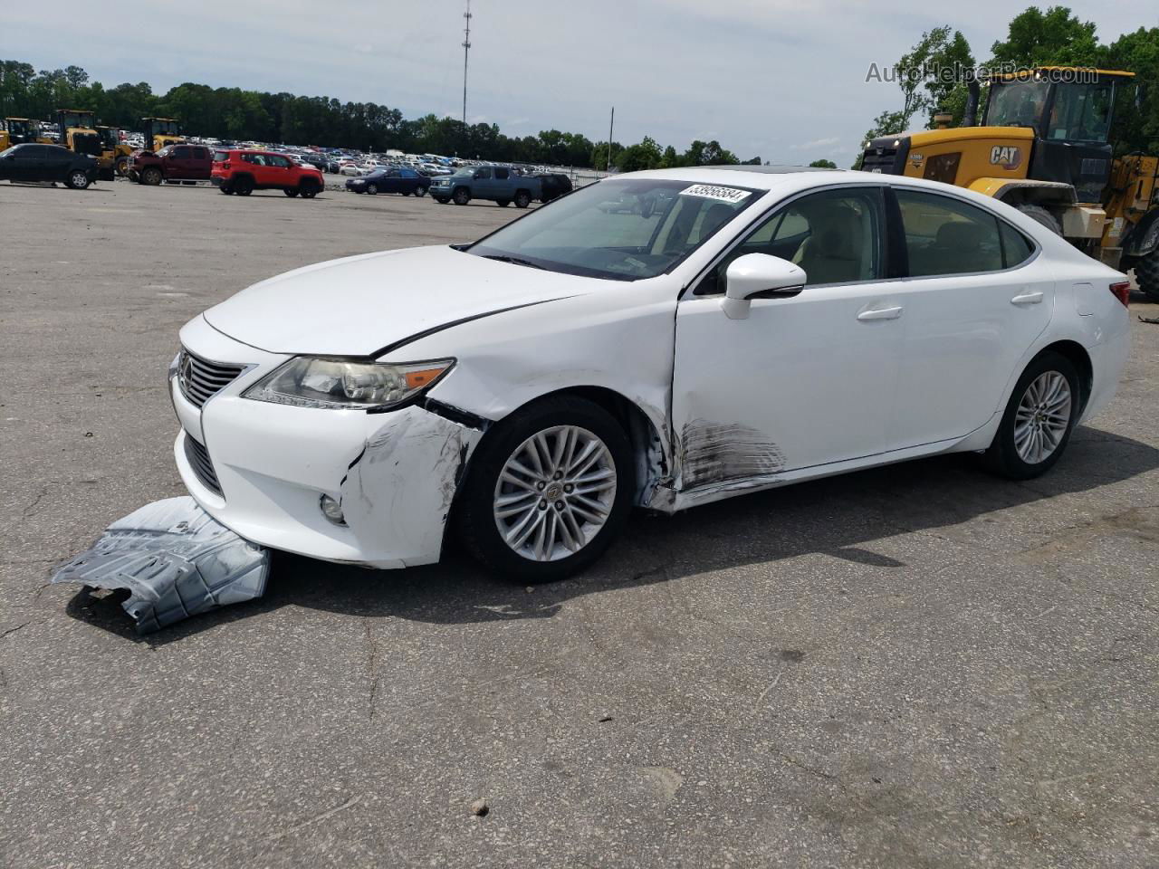 2014 Lexus Es 350 White vin: JTHBK1GG6E2103736