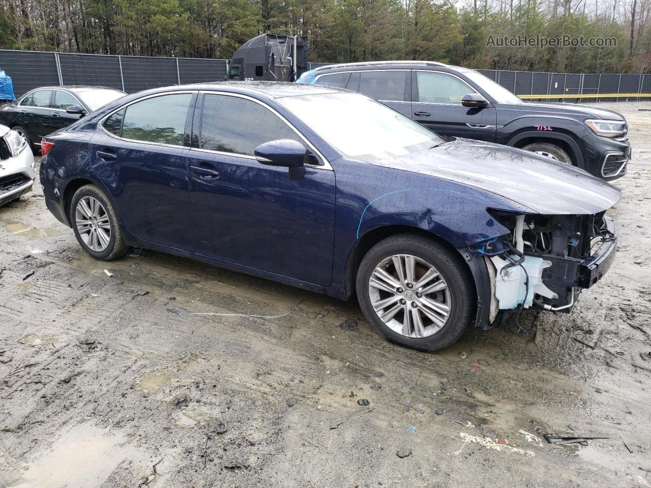 2014 Lexus Es 350 Blue vin: JTHBK1GG6E2113666