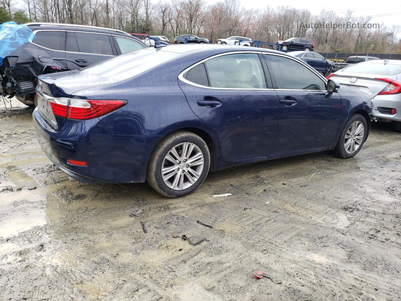 2014 Lexus Es 350 Blue vin: JTHBK1GG6E2113666