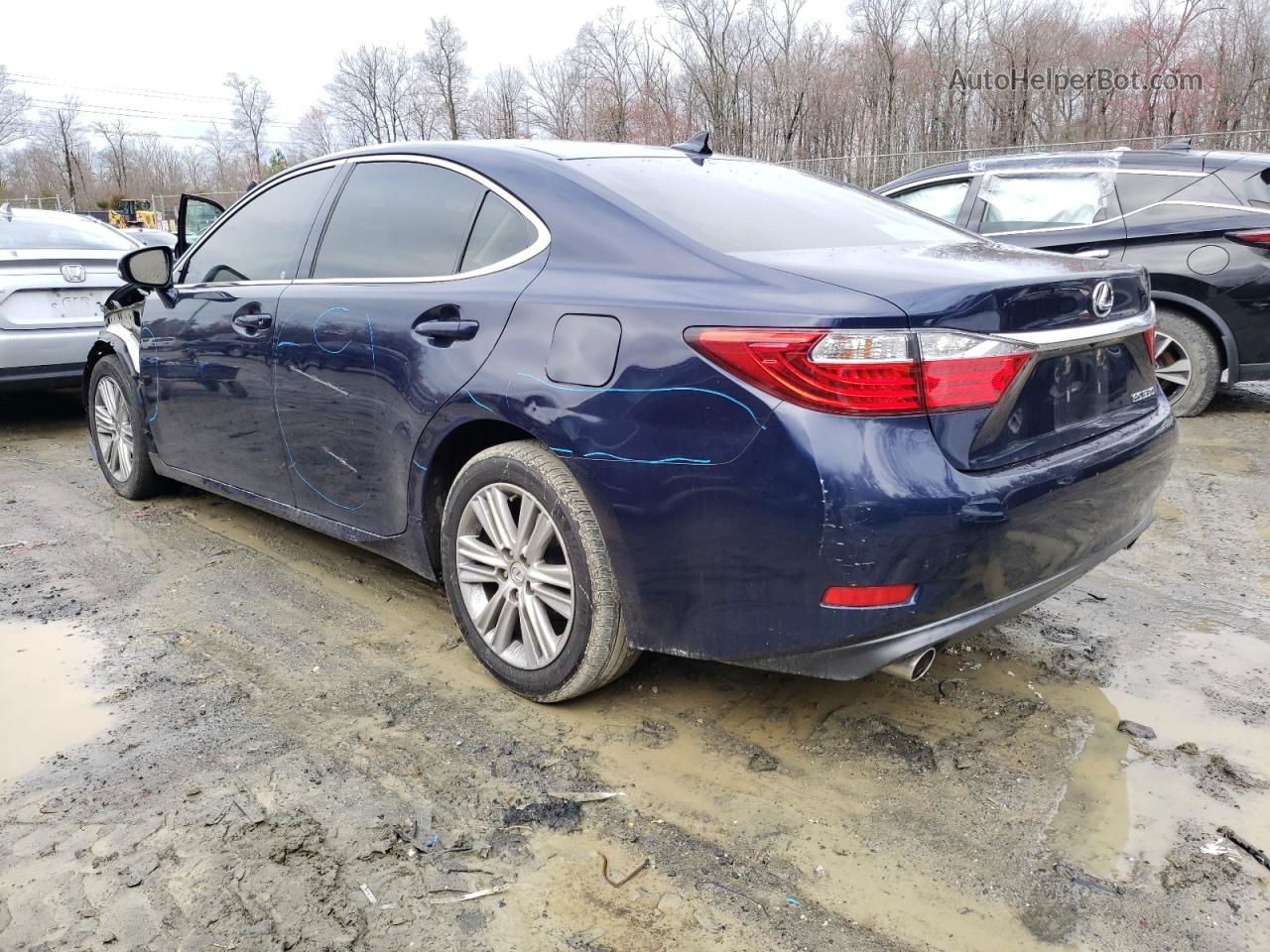 2014 Lexus Es 350 Blue vin: JTHBK1GG6E2113666