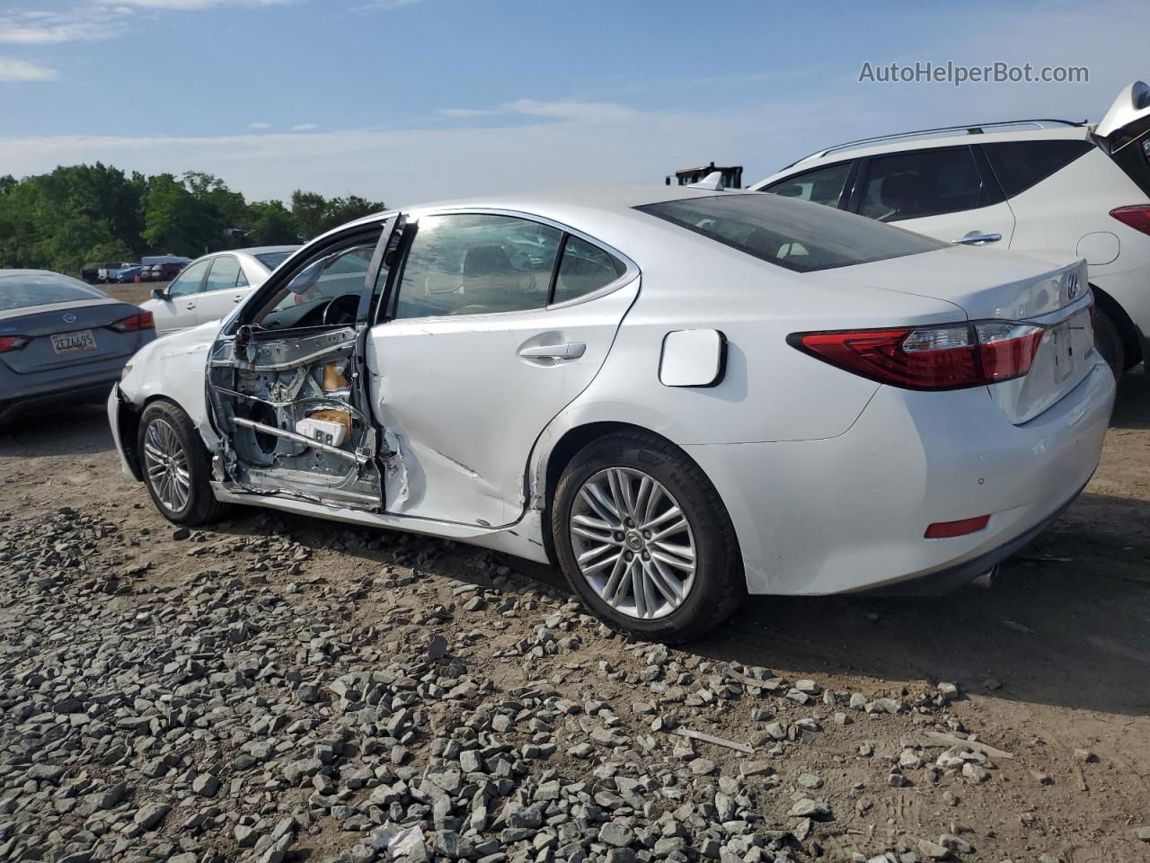 2014 Lexus Es 350 White vin: JTHBK1GG6E2134517