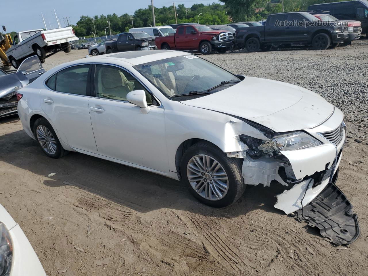 2014 Lexus Es 350 White vin: JTHBK1GG6E2134517