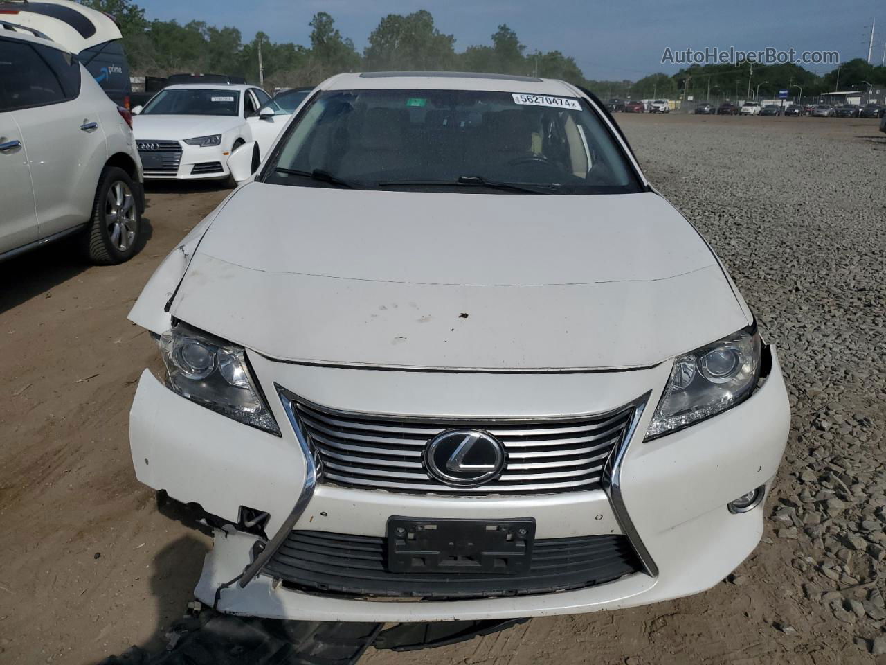 2014 Lexus Es 350 White vin: JTHBK1GG6E2134517