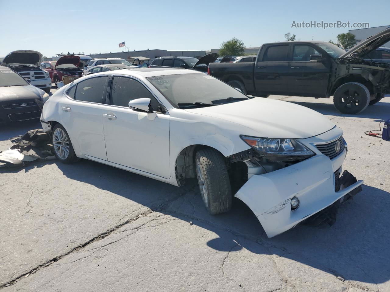 2015 Lexus Es 350 White vin: JTHBK1GG6F2151819