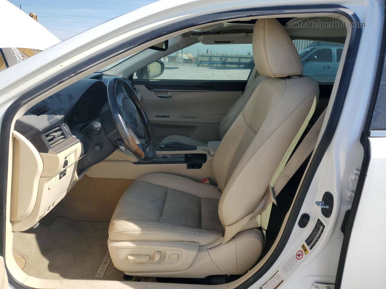 2015 Lexus Es 350 White vin: JTHBK1GG6F2151819