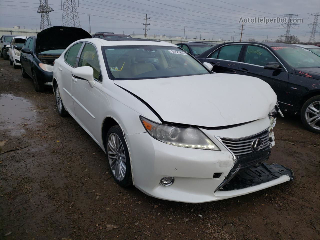 2015 Lexus Es 350 Белый vin: JTHBK1GG6F2159676