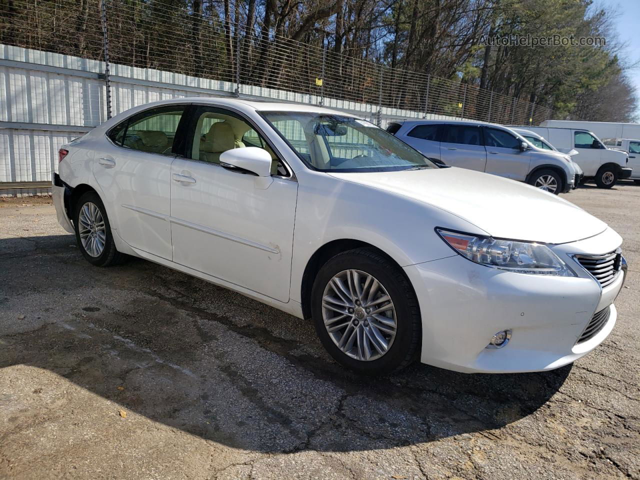 2015 Lexus Es 350 White vin: JTHBK1GG6F2161010