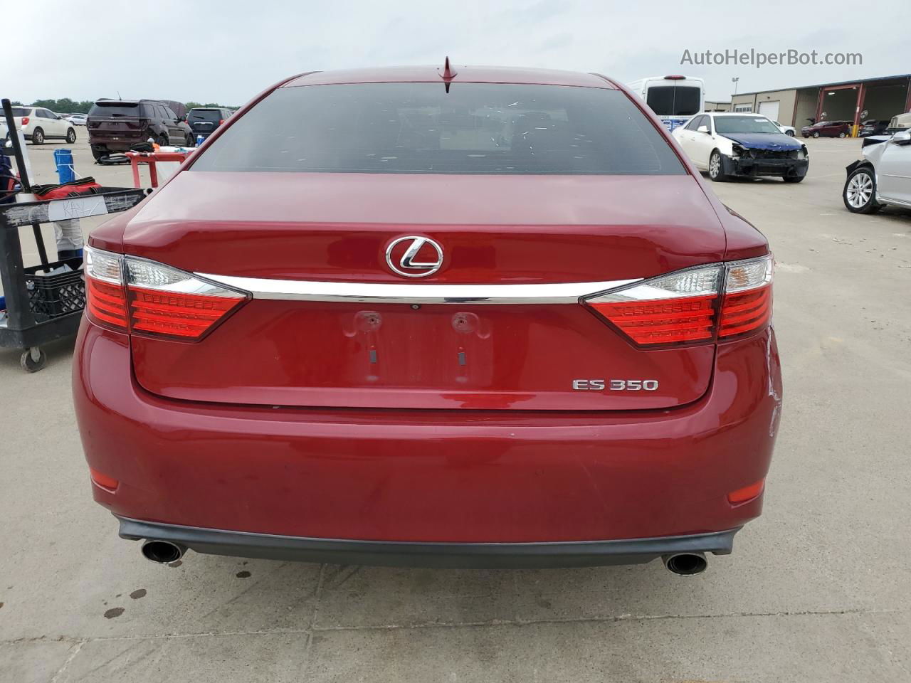 2015 Lexus Es 350 Red vin: JTHBK1GG6F2165753