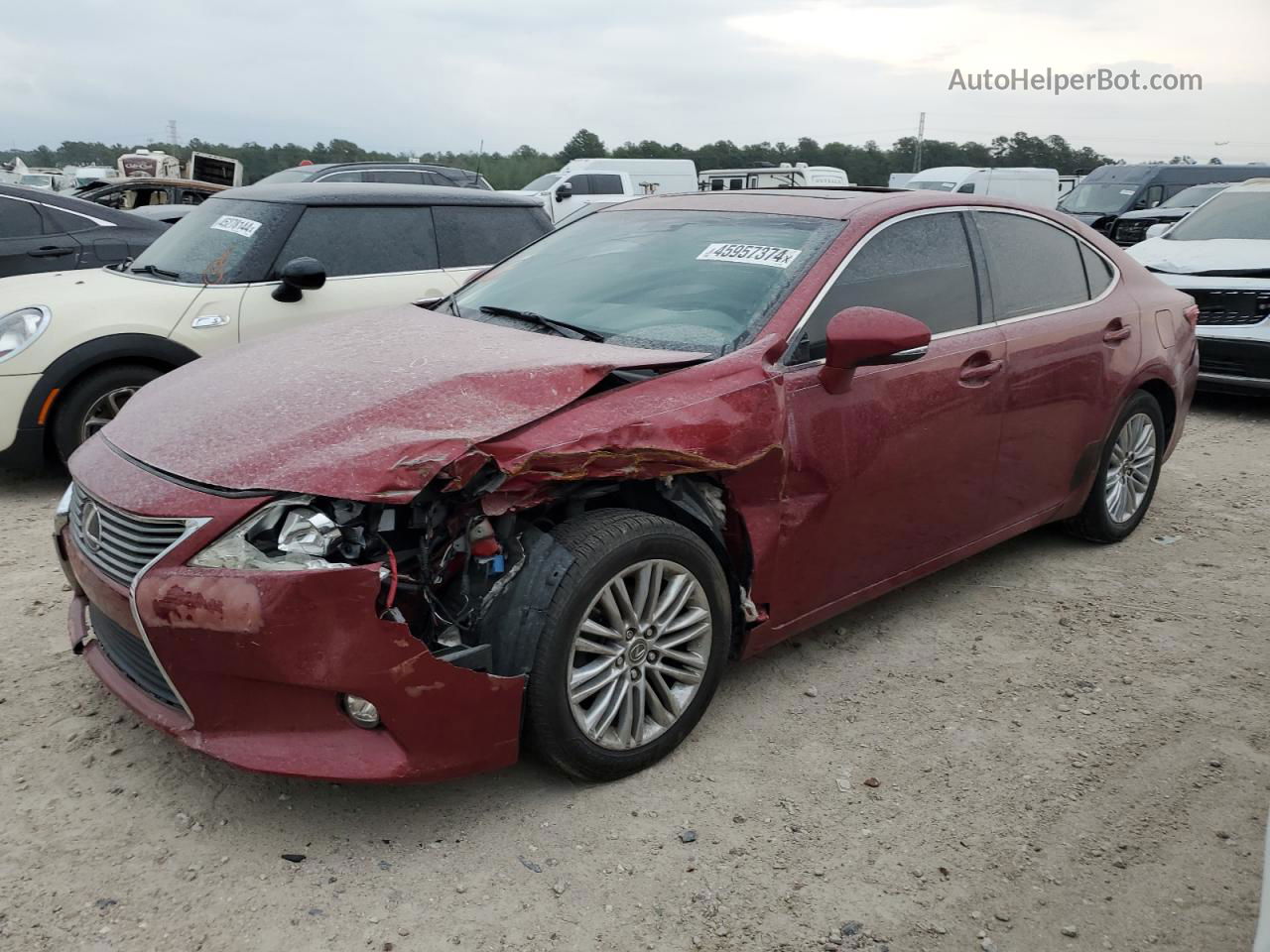 2015 Lexus Es 350 Red vin: JTHBK1GG6F2168829