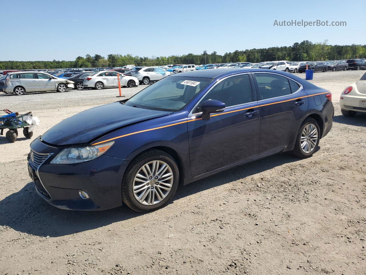 2015 Lexus Es 350 Синий vin: JTHBK1GG6F2178356