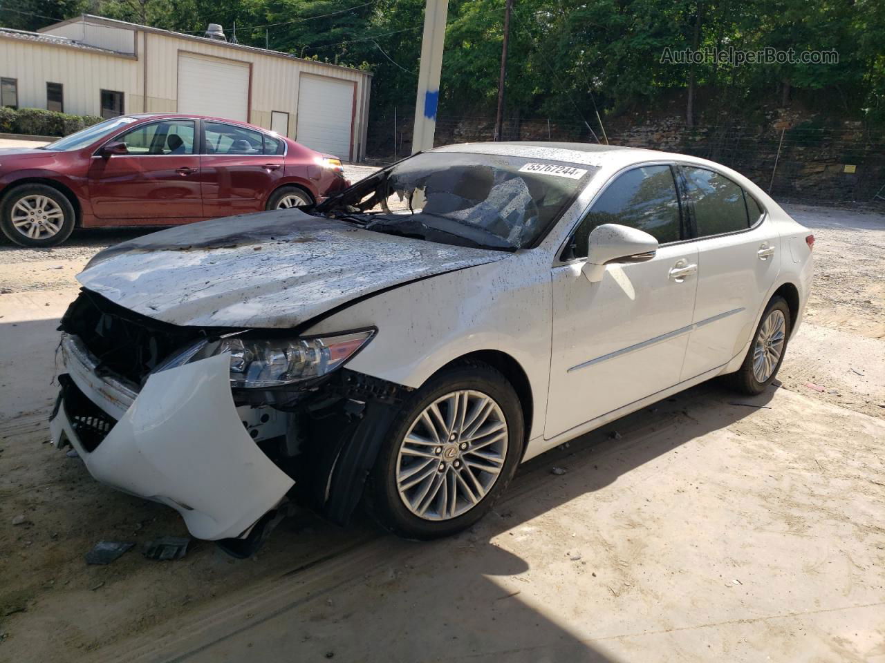 2015 Lexus Es 350 White vin: JTHBK1GG6F2193861