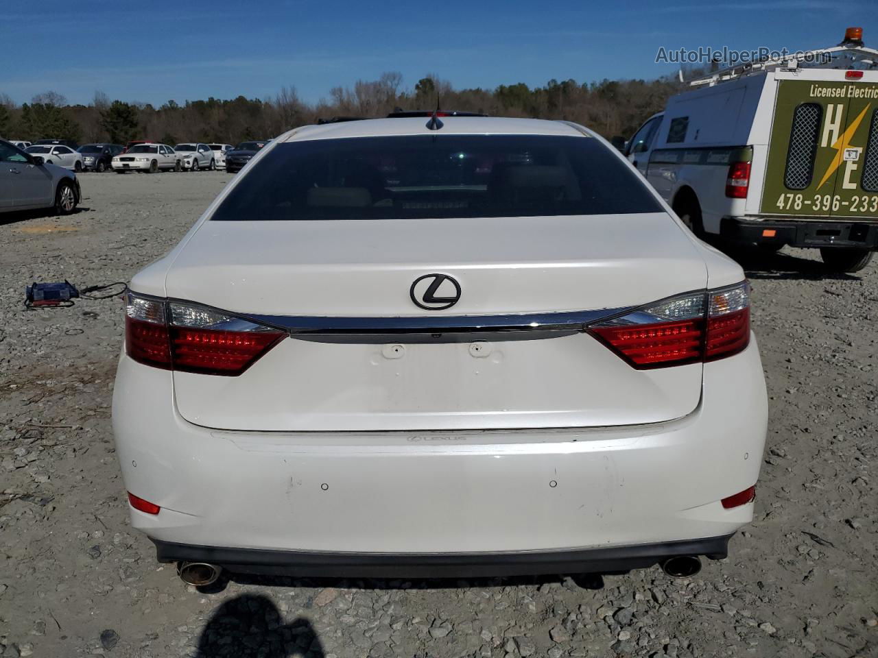 2015 Lexus Es 350 White vin: JTHBK1GG6F2197571