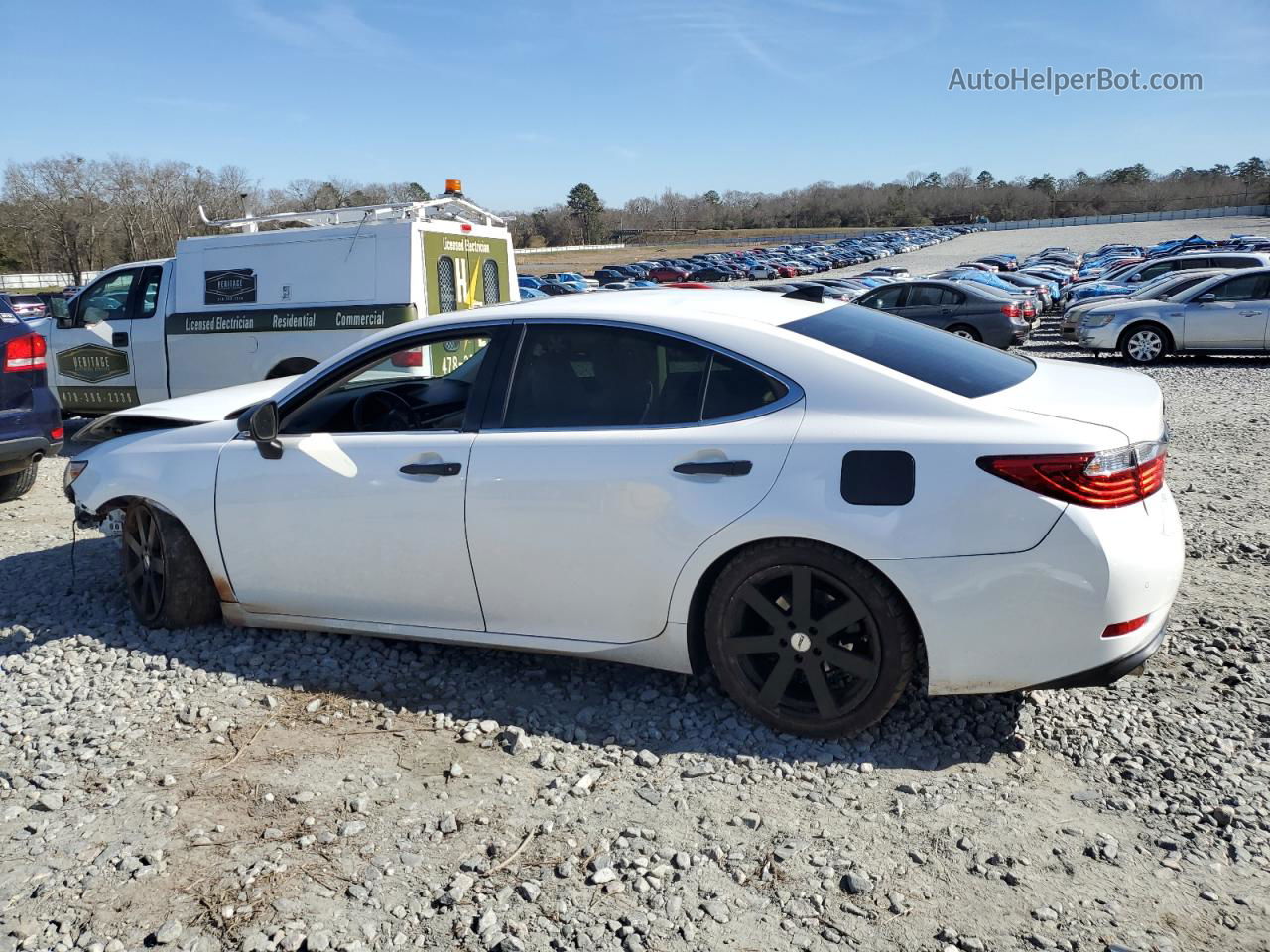 2015 Lexus Es 350 White vin: JTHBK1GG6F2197571