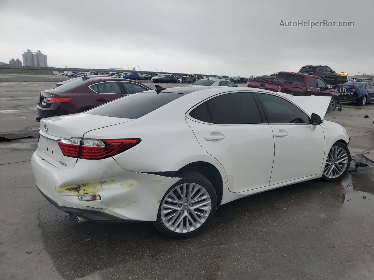 2015 Lexus Es 350 White vin: JTHBK1GG6F2199417