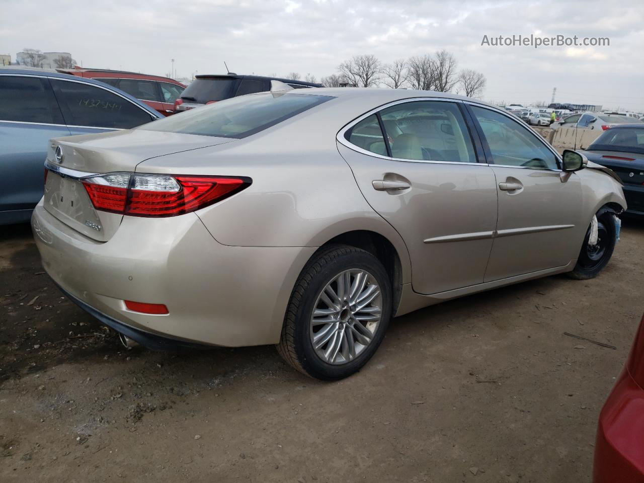 2015 Lexus Es 350 Бежевый vin: JTHBK1GG6F2201392