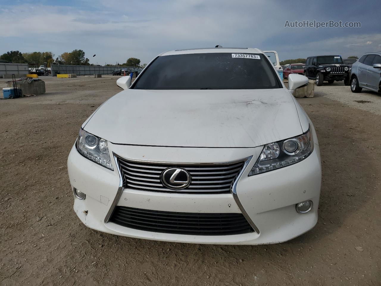 2015 Lexus Es 350 White vin: JTHBK1GG6F2204034