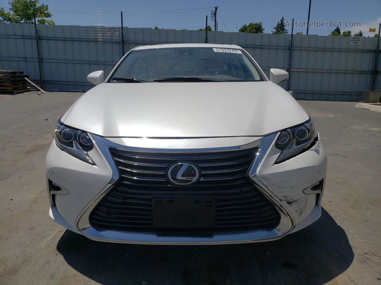 2016 Lexus Es 350 Белый vin: JTHBK1GG6G2230862