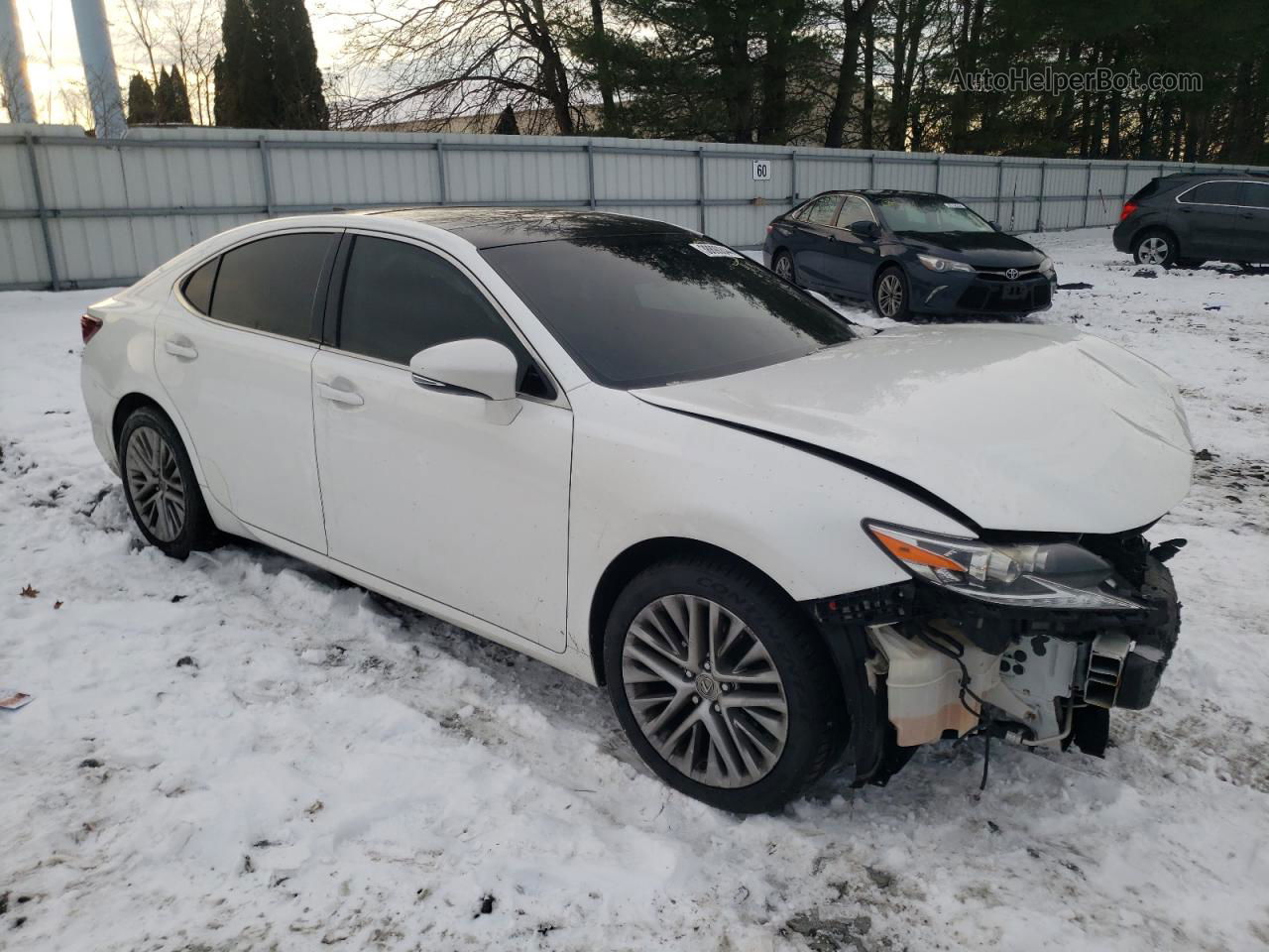 2016 Lexus Es 350 White vin: JTHBK1GG6G2240999