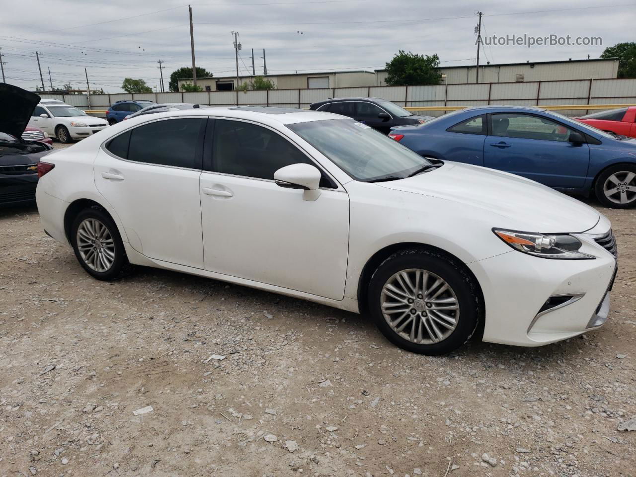 2017 Lexus Es 350 White vin: JTHBK1GG6H2250224