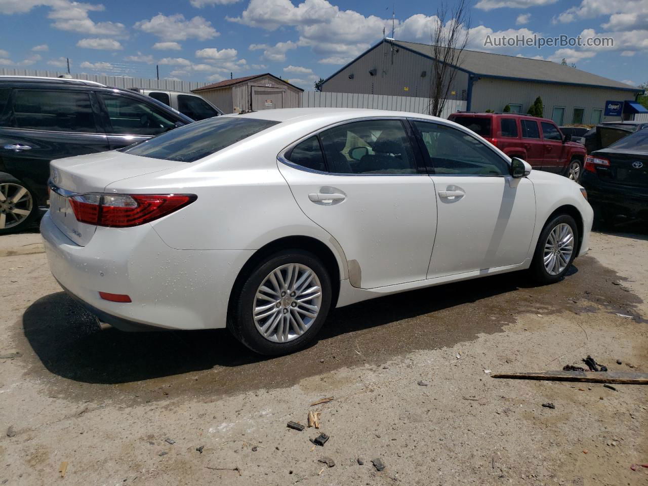 2013 Lexus Es 350 White vin: JTHBK1GG7D2017785