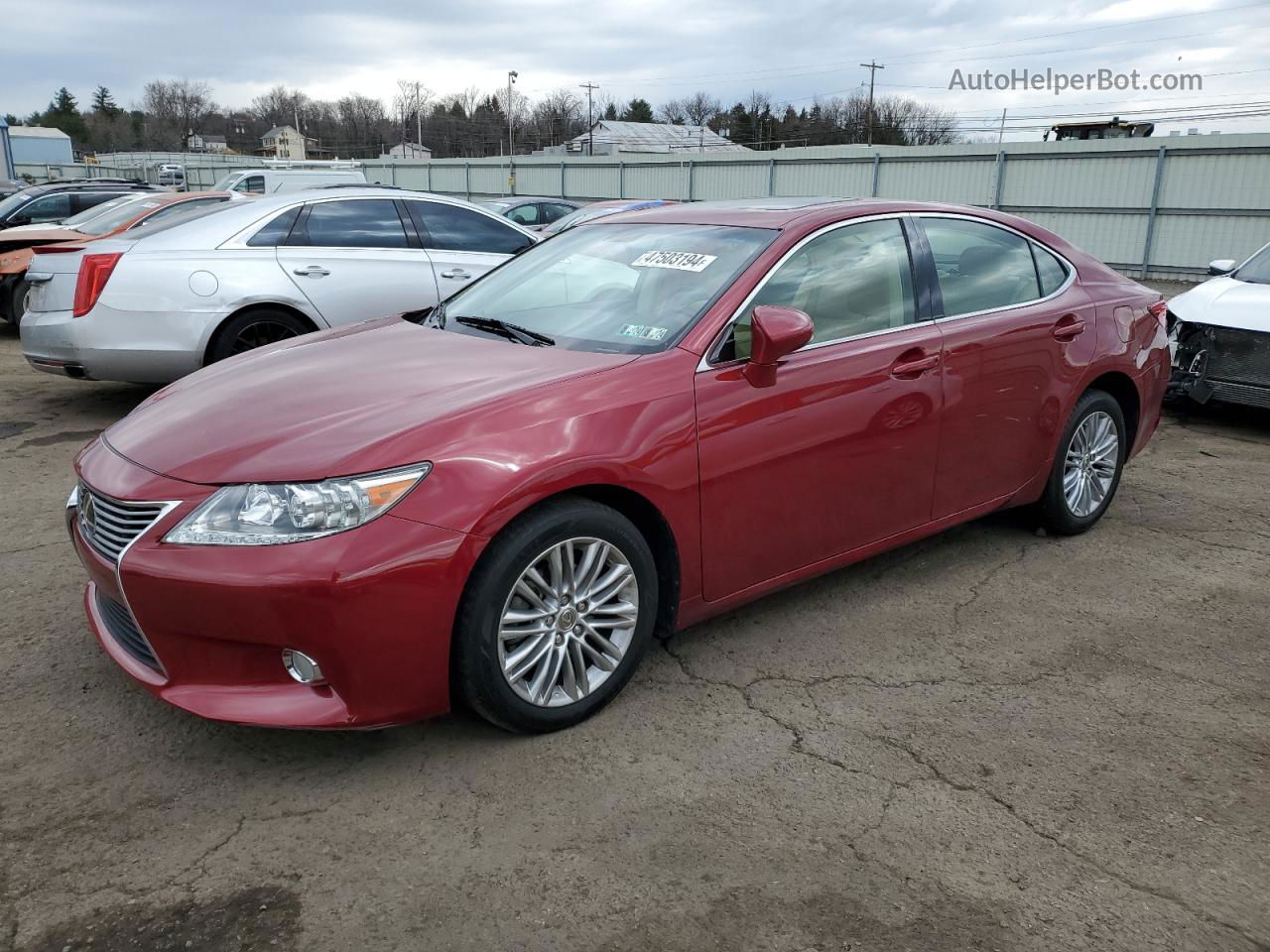 2013 Lexus Es 350 Red vin: JTHBK1GG7D2025501