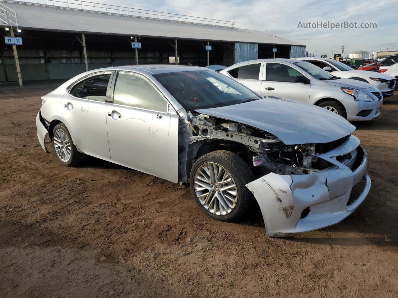 2013 Lexus Es 350 Silver vin: JTHBK1GG7D2055100