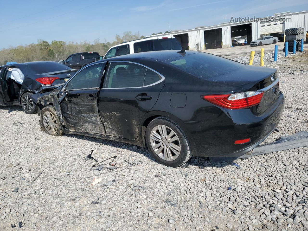 2014 Lexus Es 350 Black vin: JTHBK1GG7E2093802