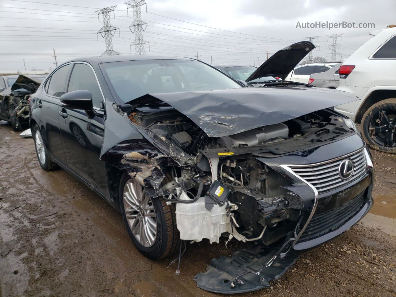 2014 Lexus Es 350 Черный vin: JTHBK1GG7E2110176