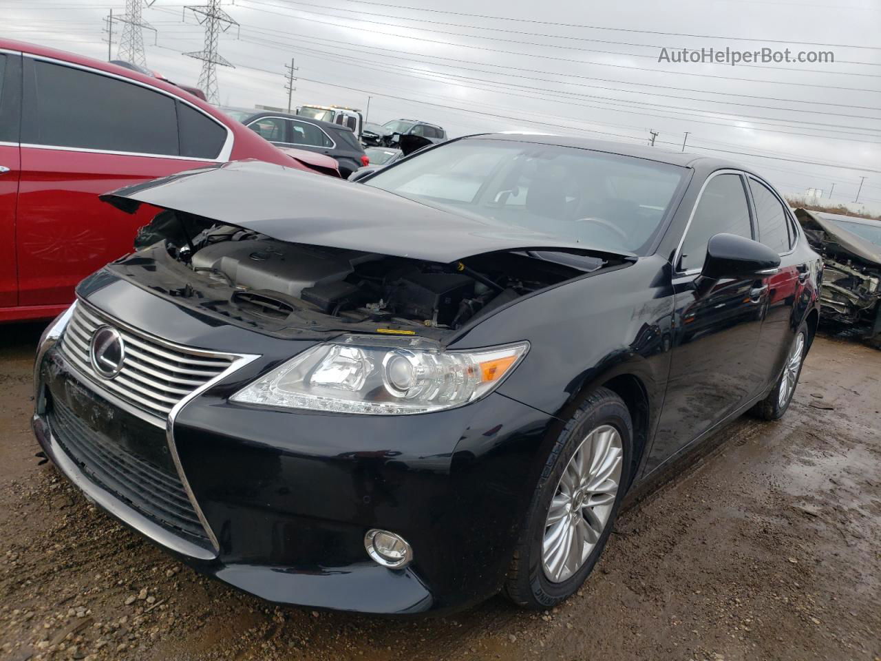 2014 Lexus Es 350 Black vin: JTHBK1GG7E2110176