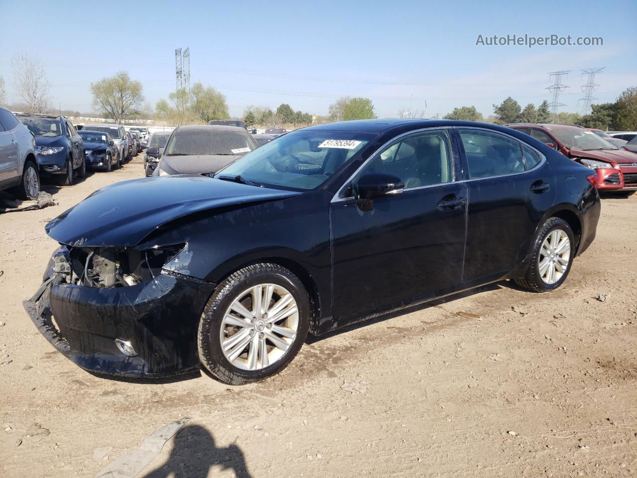 2014 Lexus Es 350 Black vin: JTHBK1GG7E2124952