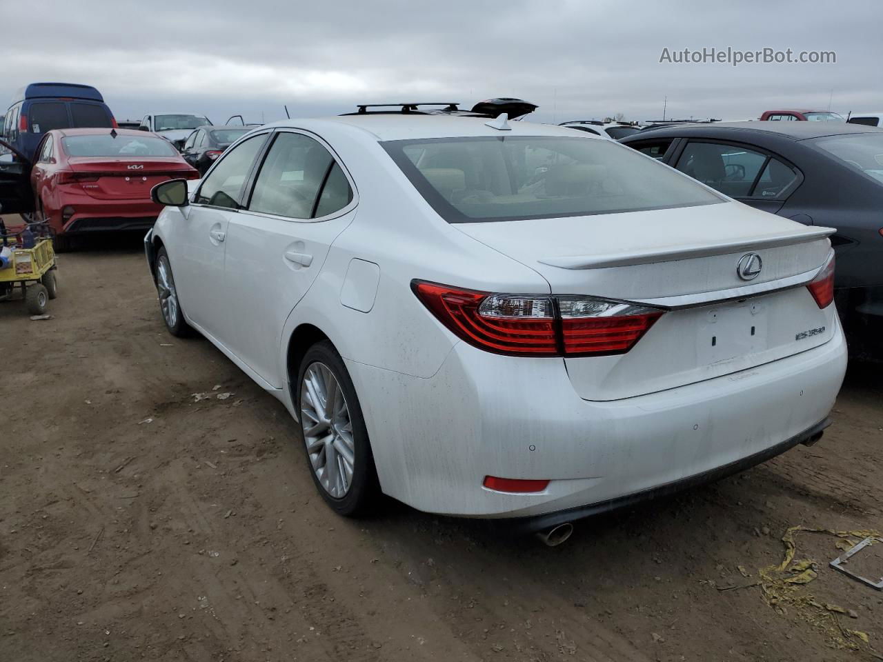 2014 Lexus Es 350 White vin: JTHBK1GG7E2134820