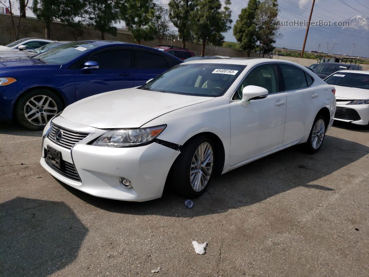 2015 Lexus Es 350 White vin: JTHBK1GG7F2154566