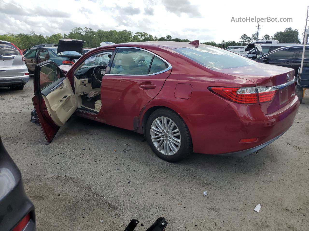 2015 Lexus Es 350 Красный vin: JTHBK1GG7F2167446