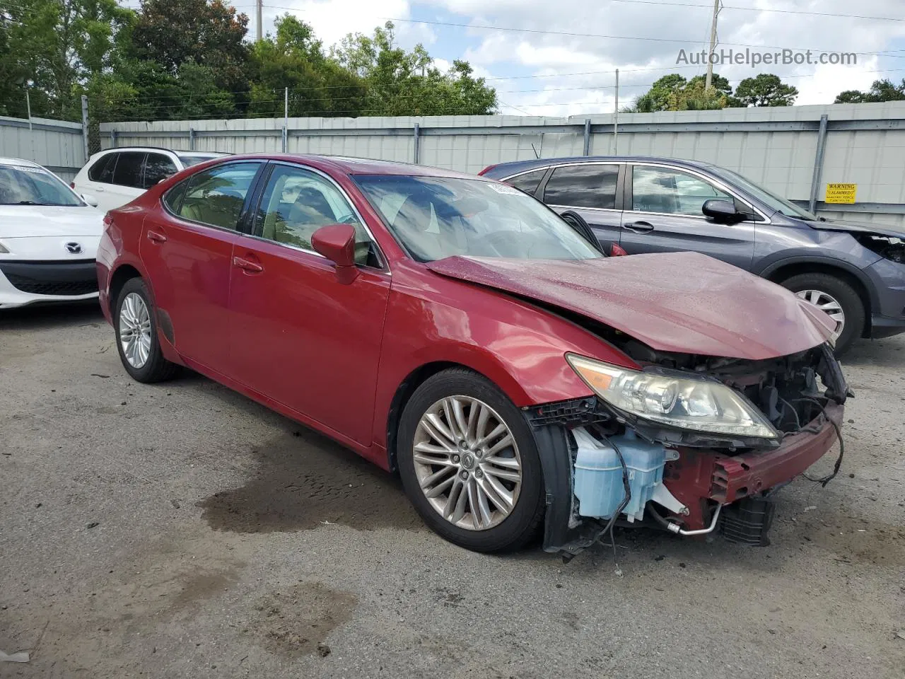 2015 Lexus Es 350 Red vin: JTHBK1GG7F2167446