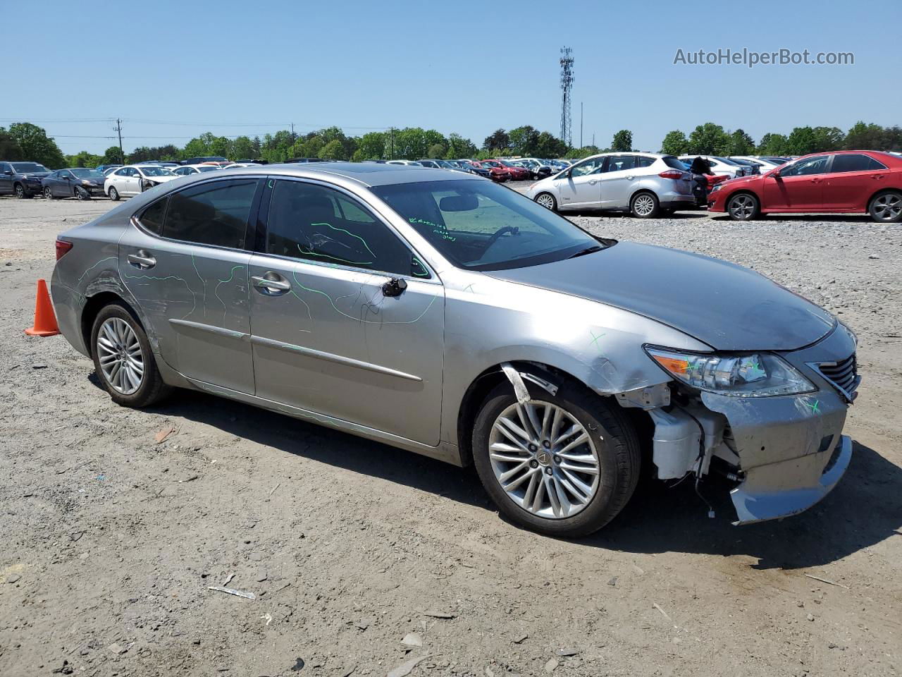 2015 Lexus Es 350 Silver vin: JTHBK1GG7F2174087