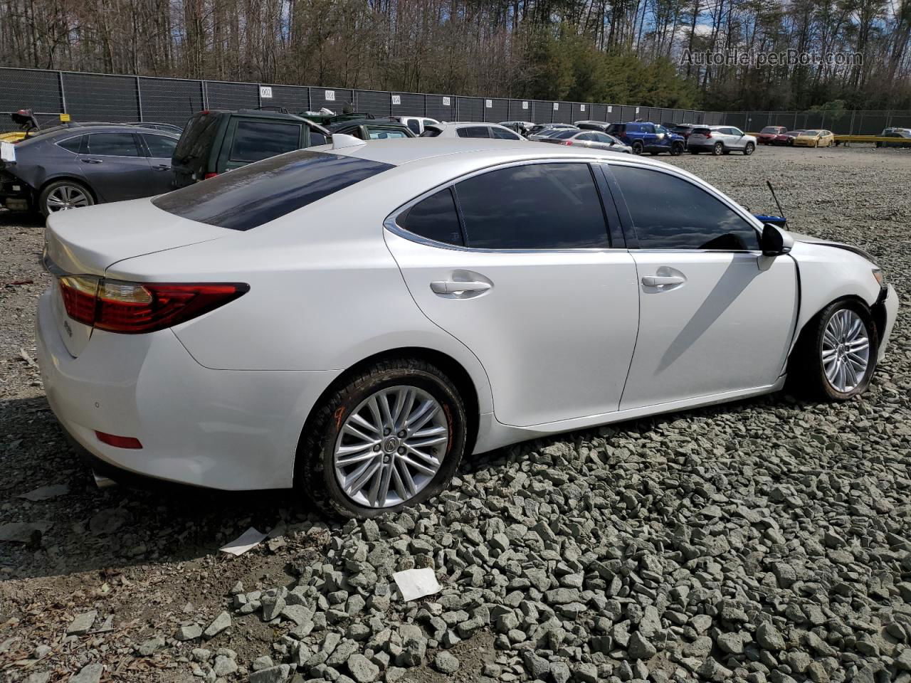 2015 Lexus Es 350 White vin: JTHBK1GG7F2187342