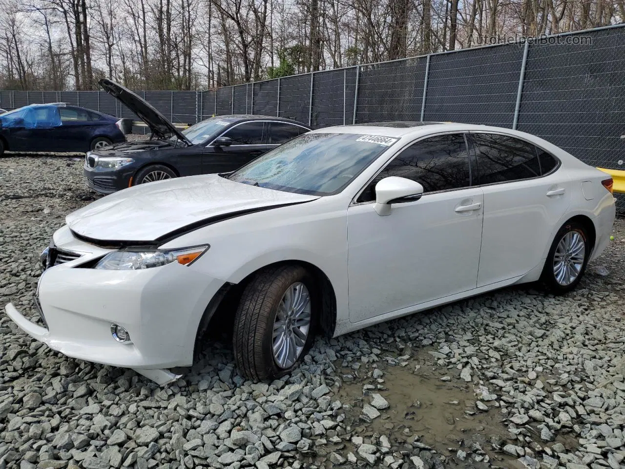 2015 Lexus Es 350 White vin: JTHBK1GG7F2187342