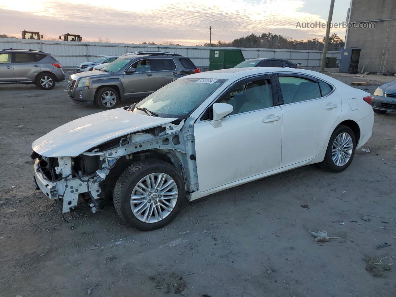 2015 Lexus Es 350 White vin: JTHBK1GG7F2192993