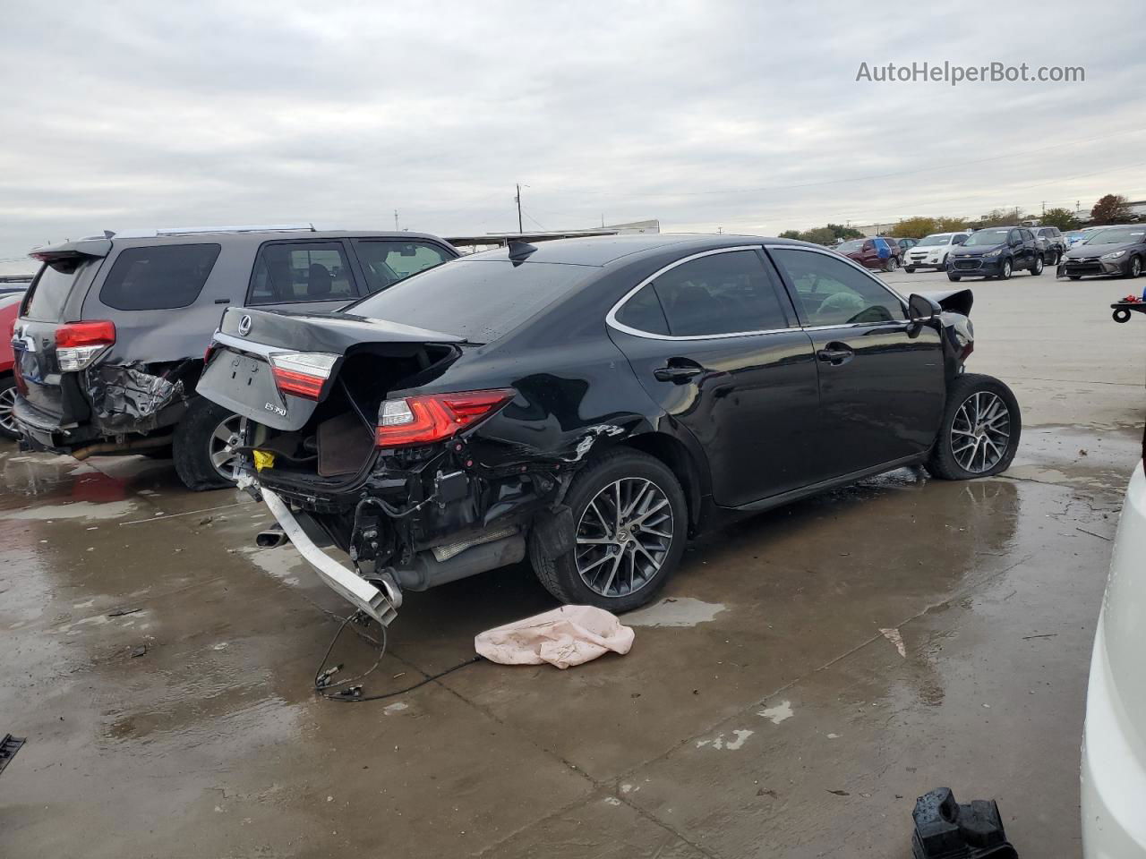 2016 Lexus Es 350 Black vin: JTHBK1GG7G2230014