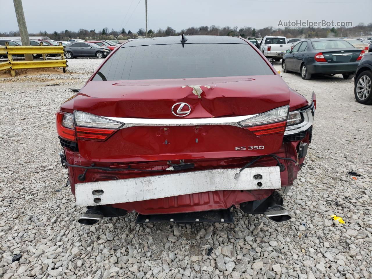 2016 Lexus Es 350 Red vin: JTHBK1GG7G2236055