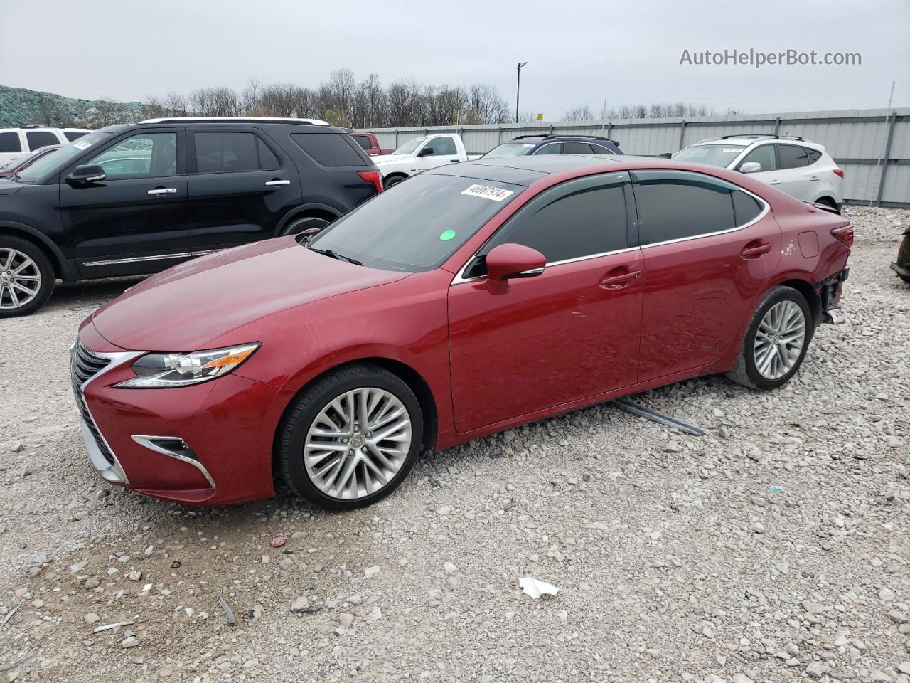 2016 Lexus Es 350 Красный vin: JTHBK1GG7G2236055